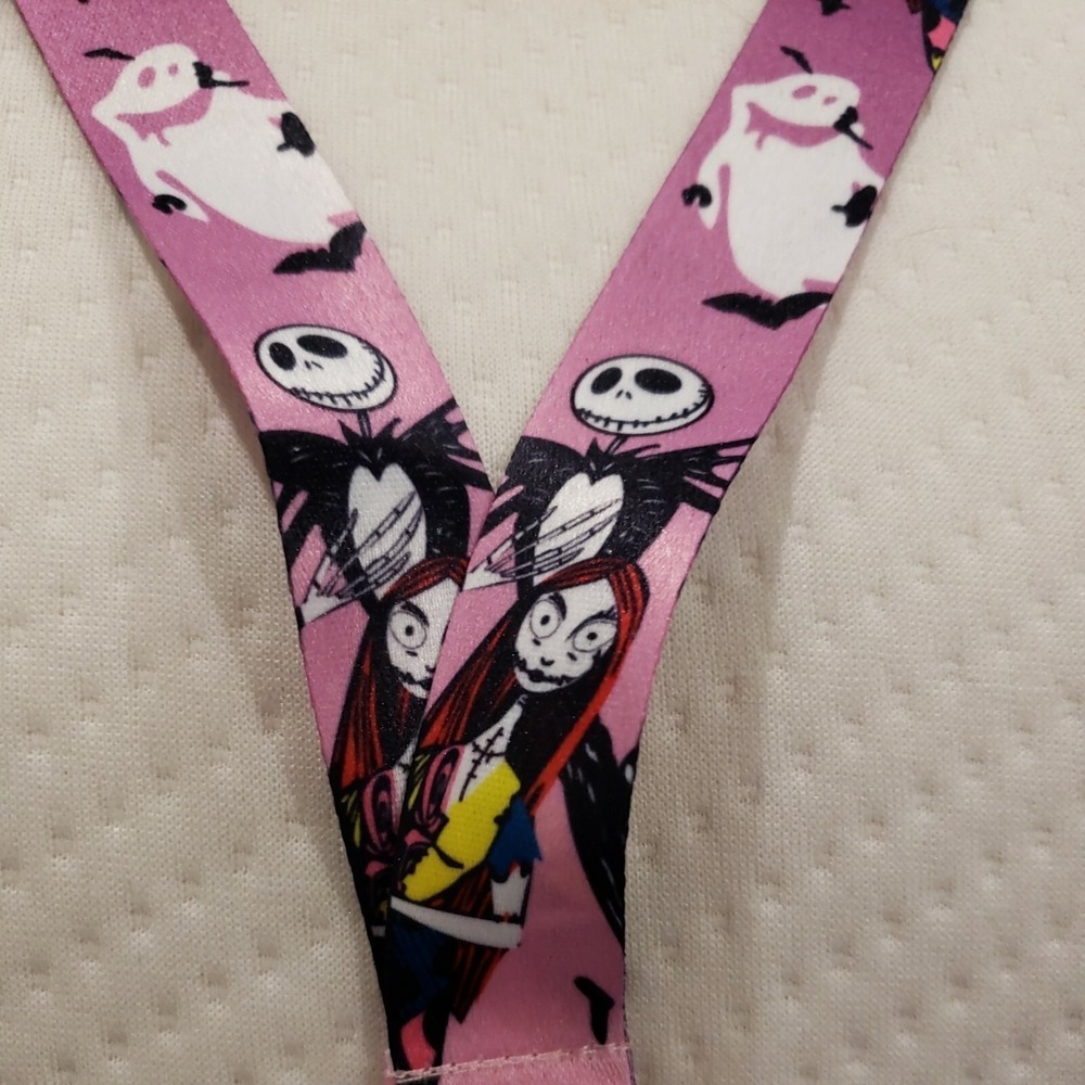Disney Nightmare Before Christmas NBC Pin Trading Neck lanyard ID‎ keys NEW 002